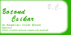 botond csikar business card